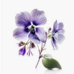 Fototapeta na wymiar Soothing Shades: The Alluring Violet Flower