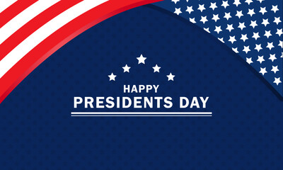 Presidents Day Background Design. Poster Design Vector Illustration, Greeting Card, Banner.