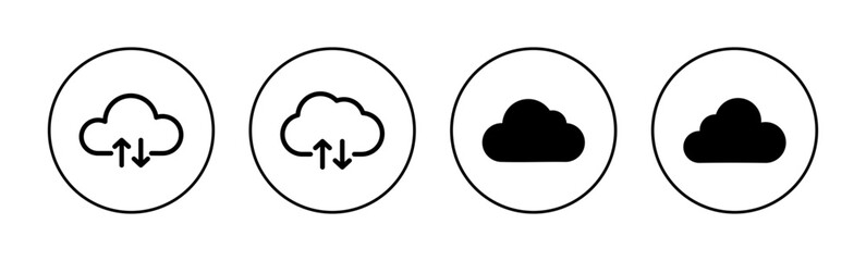Cloud icon vector for web and mobile app. cloud sign and symbol
