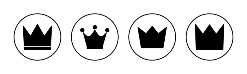Crown icon vector for web and mobile app. crown sign and symbol