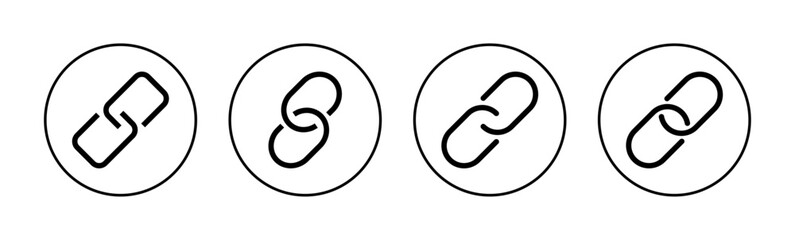 Link icon vector for web and mobile app. Hyperlink chain sign and symbol