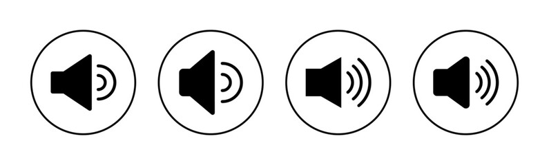 Speaker icon vector for web and mobile app. volume sign and symbol. loudspeaker icon. sound symbol