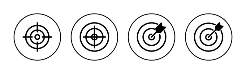 Target icon vector for web and mobile app. goal icon vector. target marketing sign and symbol