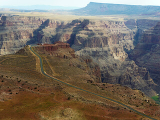 Grand Canyon national park aerial view photograph.