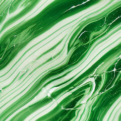 Texture of  green marble with white lines. Tabletop closeup. Abstract background made with generative AI.