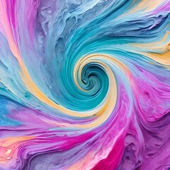 Fototapeta premium Multicolor paint swirl