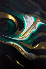 Vibrant marbled abstract art