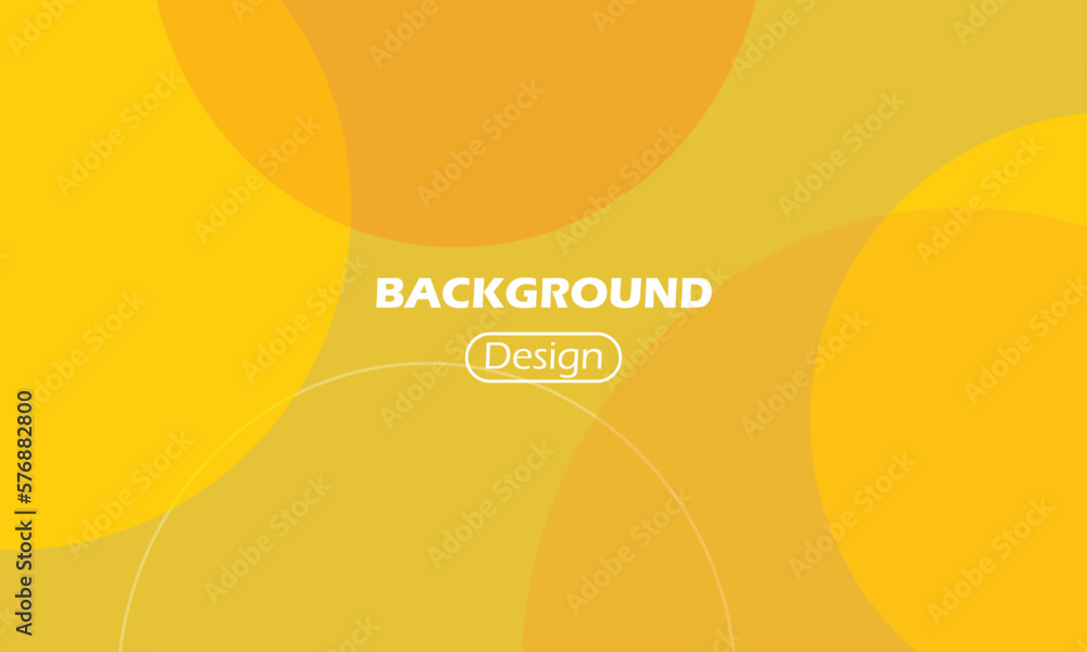 Poster abstract yellow background with circles. dynamic shapes composition. vector illustration.digital eps