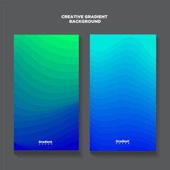 Vector colorful wave geometric shape with color gradation for banner and brochure design 