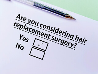 Questionnaire about cosmetic surgery