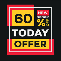 60% OFF Sale Discount, Today offer, Shop Now.