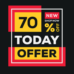 70% OFF Sale Discount, Today offer, Shop Now.