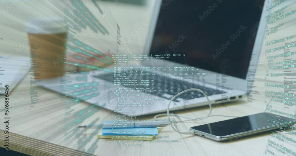 Poster animation of data processing over electronic devices