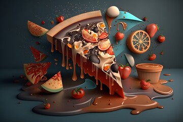 fast food created using AI Generative Technology