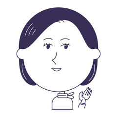 案内をする女性