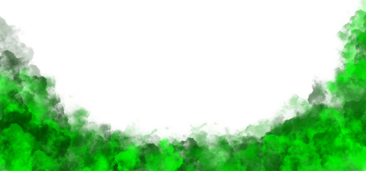 transparent green Smoke border © irham