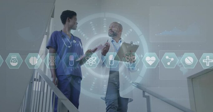 Animation of medical data processing over diverse doctors
