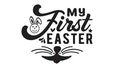 My first easter svg, Easter svg, Easter Bunny Svg, Easter Egg Svg, Happy Easter Svg, Easter Svg Design, Easter Cut File Cricut, Hoppy Easter SVG, rabbit easter SVG, spring svg, Easter for Kids bundle