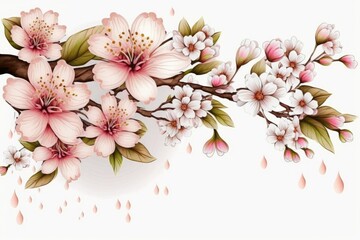 Obraz na płótnie Canvas The Beauty of Cherry Blossoms. Generative AI