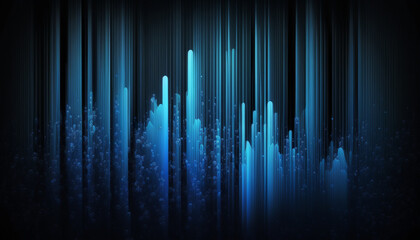 Black and Dark Blue Gradient artistic Desktop Background Pattern Color created with generative AI technology