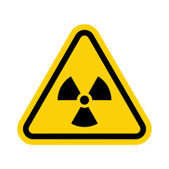 ISO Triangle Warning Sign: ISO W003 - Radiation Hazard Symbol
