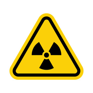ISO Triangle Warning Sign: ISO W003 - Radiation Hazard Symbol