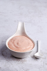 Pink dip sauce