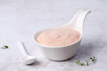 Pink dip sauce