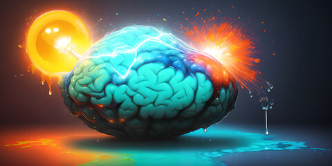 brain in the light of light