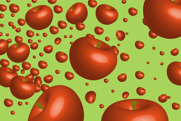 fruit. Surrealism. Abstract imagination drawing like a dream. 3d illustration. splash of vanilla milk. Imaginary world. Alternative realms.