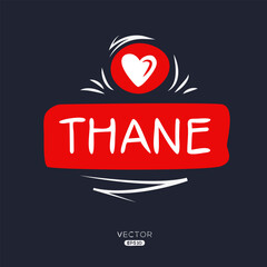 Thane city Lable design.