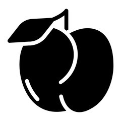 apricot glyph icon