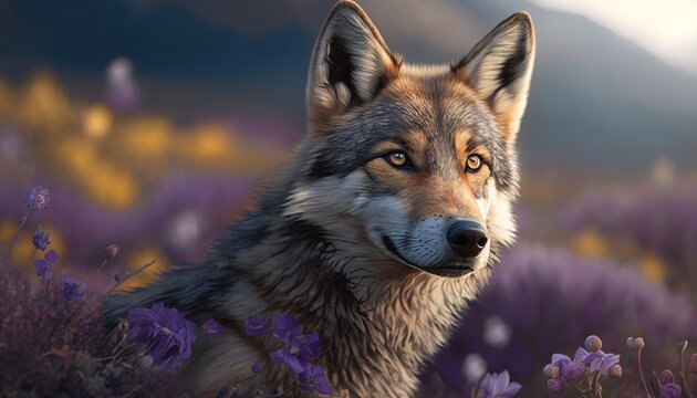 One Of The Most Iconic LUPERS Creatures Wolf Beautiful Image Generative AI