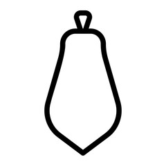 papaya line icon