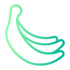 banana gradient icon