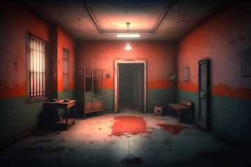 interrogation room blodd jail