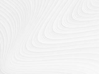 Abstract background template, many waveform lines, white and gray. The concept features a semicircle stacked endlessly.	