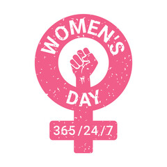 International Womens Day 8th March vector t-shirt design