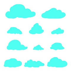 set of clouds