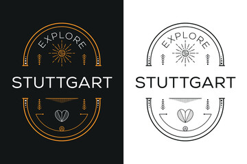 Stuttgart City Design, Vector illustration.