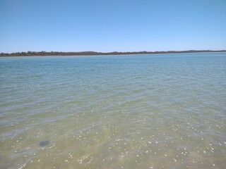 crystal lake in summer