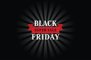 Black Friday Sale Background Design Vector Template