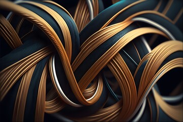 weave abstract created using AI Generative Technology