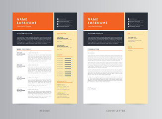 Resume Template, Professional Modern Resume Template, CV Template