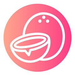 coconut gradient icon