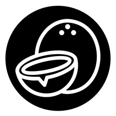 coconut glyph icon
