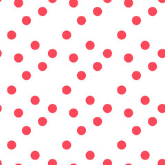 Geometric seamless polka dots pattern for textile, commercial goods, paper products, scrapbooking, other decor uses, collages and web digital realm