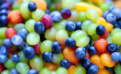 Fototapeta na wymiar Kleine bunte, runde Früchte. So schön und gesund!