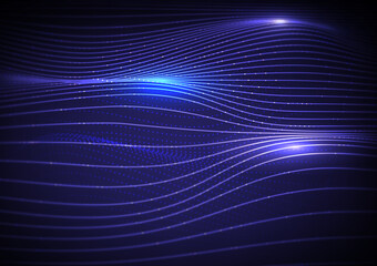 curve technology abstract background