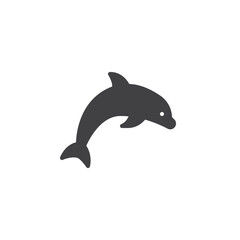 Dolphin jump vector icon